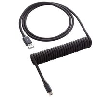 CableMod Classic Coiled Keyboard Cable USB-C - USB-A 1.5m Midnight Black / Kábel pre klávesnicu