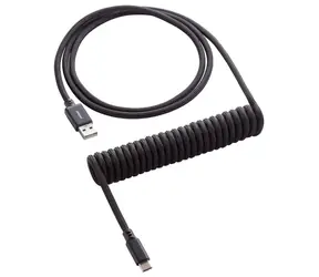 CableMod Classic Coiled Keyboard Cable USB-C - USB-A 1.5m Midnight Black / Kábel pre klávesnicu