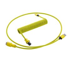 CableMod PRO Coiled Keyboard Cable USB-C - USB-A 1.5m Dominator Yellow / Kábel pre klávesnicu