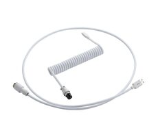 CableMod PRO Coiled Keyboard Cable USB-C - USB-A 1.5m Glacier White / Kábel pre klávesnicu