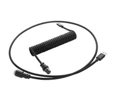 CableMod PRO Coiled Keyboard Cable USB-C - USB-A 1.5m Midnight Black / Kábel pre klávesnicu