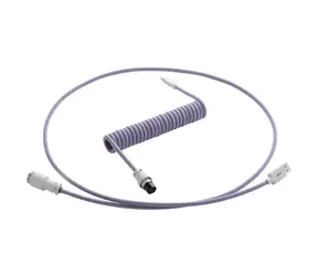 CableMod PRO Coiled Keyboard Cable USB-C - USB-A 1.5m Rum Raisin / Kábel pre klávesnicu