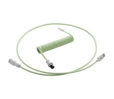 CableMod PRO Coiled Keyboard Cable USB-C - USB-A 1.5m Lime Sorbet / Kábel pre klávesnicu