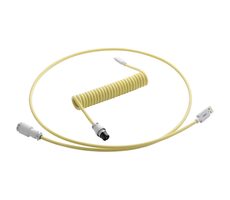 CableMod PRO Coiled Keyboard Cable USB-C - USB-A 1.5m Lemon Ice / Kábel pre klávesnicu