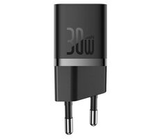 Baseus GaN5 Mini 30W EU Rýchlonabíjačka čierna / 30W / 1x USB-C