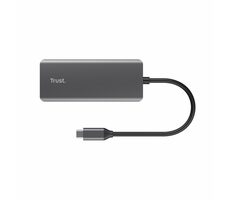 Trust Dalyx 6v1 USB-C strieborná / USB hub / 2x USB-A 3.2 / 2x USB-C 3.2 / HDMI 2.0 / RJ-45