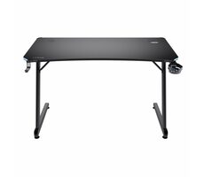 Trust GXT709 Luminus RGB čierna / Herný stôl / 120 x 60 x 74 cm / nosnosť až 150 kg