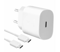 Samsung Napájací adaptér s rýchlonabíjaním (25W) biela bulk / 1m kábel / USB-C / 3A / bulk balenie