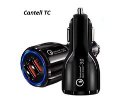 Cantell TC Qualcomm 3.0 Nabíjačka do auta (TP-LINK PP) čierna / 2x USB-A / OEM 