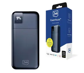 3mk PowerHouse 20000 mAh čierna / Powerbanka / USB-C - USB-A