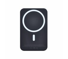 Solight powerbanka 5000mAh čierna / MagSafe kompatibilný / bezdrôtové nabíjanie / USB-C