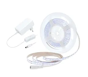 Solight LED COB opasok studená biela / sada s adaptérom / vypínač / 5m / 8W/m / 800lm/m