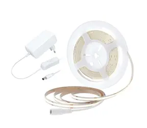 Solight LED COB opasok neutrálna biela / sada s adaptérom / vypínač / 5m / 8W/m / 800lm/m