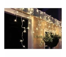 Solight LED vianočný záves - cencúle / 360 LED / 9m x 0.7m / prívod 6m / teplé biele svetlo