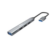 Marvo UH-ATC01 strieborná / USB hub / 1x USB-A 3.0 / 3x USB-A 2.0