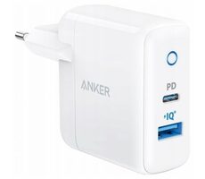 Anker PowerPort PD+ biela / Nabíjačka / 1x USB-C (20W) / 1x USB-A (15W)