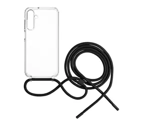 FIXED Pure Neck puzdro s čiernou šnúrkou na krk pre Samsung Galaxy A25 5G