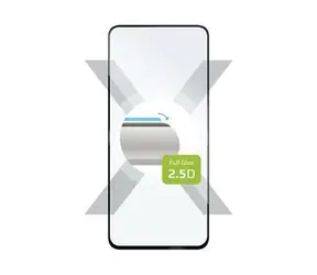 FIXED Full-Cover Ochranné tvrdené sklo pre Motorola Moto G04/G24 čierna / lepenie cez celý displej 