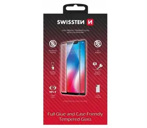 Swissten FULL GLUE COLOR FRAME CASE FRIENDLY sklo pre Xiaomi Redmi Note 13 Pro čierna
