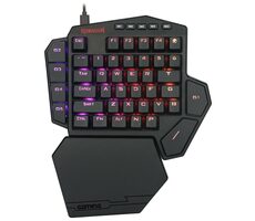 Redragon K585 DITI Blue čierna / Herná klávesnica / mechanická / spínače blue / USB / US