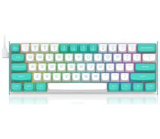Redragon K683WB biela / Herná klávesnica / mechanická / Redragon Magnetic / USB / US