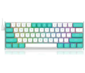Redragon K683WB biela / Herná klávesnica / mechanická / Redragon Magnetic / USB / US