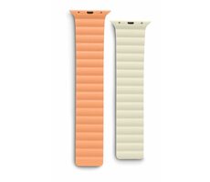 HAMA Fantastic Feel Magnetický remienok pre Apple Watch 42/44/45/49 mm oranžovo-béžová