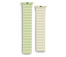 HAMA Fantastic Feel Magnetický remienok pre Apple Watch 42/44/45/49 mm zeleno-béžová