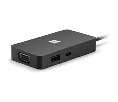 Microsoft Surface USB-C Travel Hub čierna / Dokovacia stanica / 1x USB-C / 1x USB-A / RJ-45 / HDMI / VGA