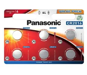 Panasonic Lítiová batéria CR2016 3V 6ks/blister