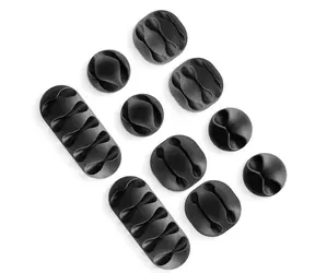 Swissten Káblový manažment - Klipy na káble 10ks