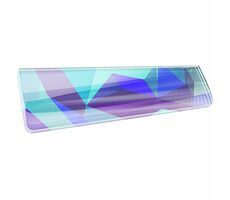 XTRFY WR5 Compact Litus modrá / Opierka zápästia pre klávesnice vo formáte 65% / 325 x 80 x 19 mm / živica