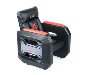 E-BLUE EEC338 Auroza Herná sofa čierno-červená / syntetická koža / nosnosť až 200 kg