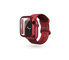 Epico Sklenený ochranný kryt pre Apple Watch Watch 7/8 (41 mm) červená
