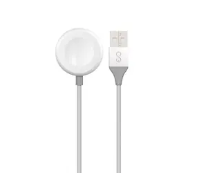 Epico USB-A nabíjací kábel pre Apple Watch 1.2m strieborná