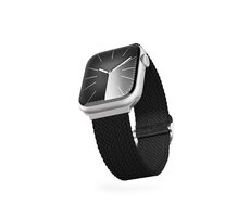 Epico Textilný pletený remienok pre Apple Watch 42/44/45 mm čierna