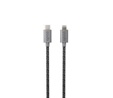 Epico pletený kábel USB-C na Lightning 60W 1.8m - vesmírne šedá