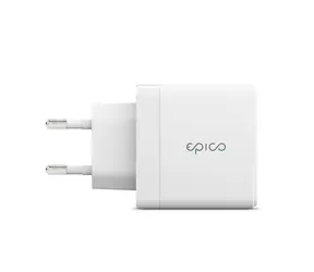 Epico nabíjačka GaN 65W biela / 1x USB-C / 1x USB-A
