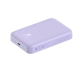 Baseus Magnetic Mini 10000mAh 20W fialová / 20W / 1x USB-C / MagSafe