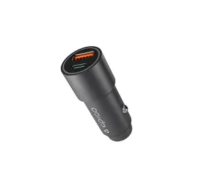 Epico Resolve 38W Dual nabíjačka do auta vesmírne šedá / 1x USB-A & 1x USB-C