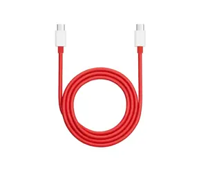 OnePlus Warp Charge Dátový kábel USB-C - USB-C 1m červená