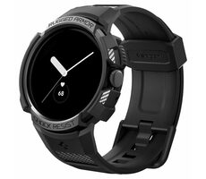 Spigen Rugged Armor Pre ochranný kryt s remienkom pre Google Pixel Watch/Watch 2 čierna