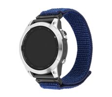 FIXED Nylonový remienok Nylon Sporty Strap pre Garmin QuickFit 26mm tmavo modrý