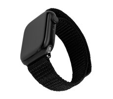 FIXED Nylonový remienok Nylon Sporty Strap pre Apple Watch Ultra 49mm čierny