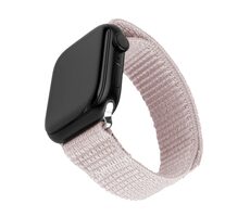 FIXED Nylonový remienok Nylon Sporty Strap pre Apple Watch 42/44/45mm ružovo zlatý