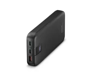 HAMA 201718 PD 10 čierna / Powerbanka / 10000 mAh / 2x USB-C / 1x USB-A / PD / QC / 20W