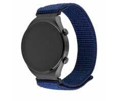 FIXED Nylonový remienok Nylon Sporty Strap s Quick Release 22mm pre smartwatch tmavomodrý
