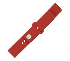 FIXED Set silikónových remienkov Silicone Sporty Strap s Quick Release 22mm pre smartwatch červený