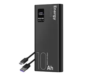 Obal:Me EnergyPulse Powerbanka 10000mAh 22.5W čierna