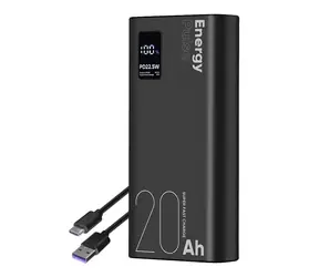 Obal:Me EnergyPulse Powerbanka 20000mAh 22.5W čierna